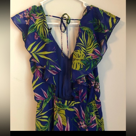 H&M divided open back dress floral - Picture 4 of 5